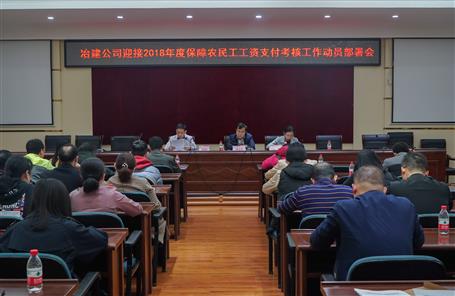 公司召開(kāi)迎接2018年度保障農(nóng)民工工資支付考核動(dòng)員部署會(huì)