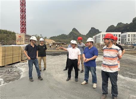 韋克雪到廣東公司項目調研指導工作